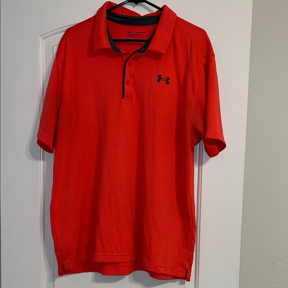 Under Armour Other - Under Armour Men's Bright Red Polo Shirt